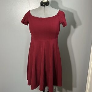 Pinkblush burgundy wine dress